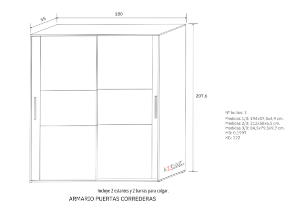 Armario puertas correderas Ronda - Imagen 3