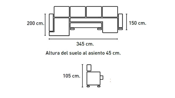 sofa oxford salón economico