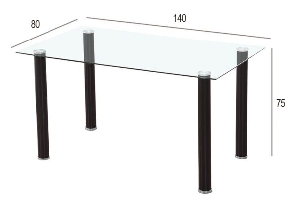 mesa comedor de cristal económica