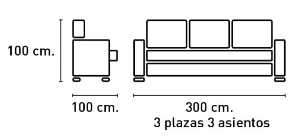 Sofá premium en Murcia - Comprar sofá online en Murcia -Sofá de 3 plazas con asientos extraíbles - Sofá con chaise longue y arcón abatible - Muebles de diseño en Murcia - Venta de sofás en Murcia online - Sofás modernos de alta calidad - Sofá con muelle ensacado - Tapicería de lujo para sofás - Sofá fabricado bajo pedido con entrega en 5 semanas