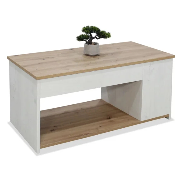 Mesa de centro elevable barata 🔹 Comprar mesa de centro moderna en Murcia 🔹 Mesa de centro con almacenaje Polar-Roble Artisan 🔹 Muebles de salón con entrega rápida 🔹 Tienda de muebles online en España 🔹 Mesa elevable con revistero 🔹 Muebles modernos para salón en Murcia