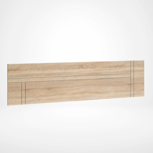 Cabecero blanco moderno, cabecero de cama para 135 y 150 cm, cabecero minimalista blanco, comprar cabecero online en Murcia, cabecero con detalles en plata, cabecero corrido moderno, muebles de dormitorio blancos, cabecero elegante para habitación.