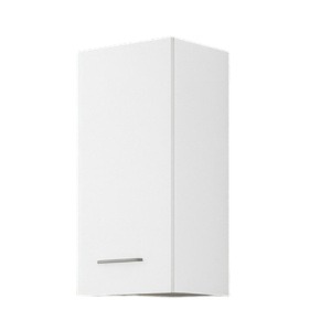 Módulo colgante de baño Basic 2 con una puerta en color blanco. Accesorios no incluidos.