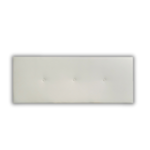 Cabecero de 160 cm en polipiel blanca, modelo WAPI