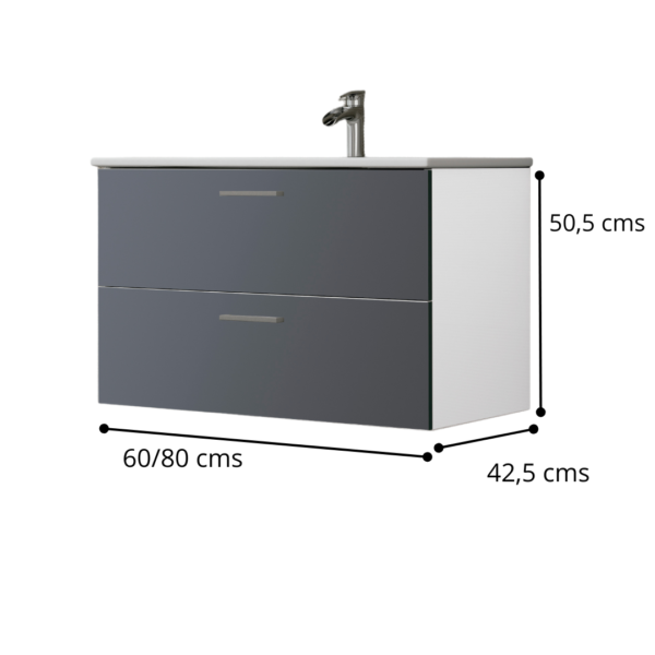 mueble de baño 2 cajones
