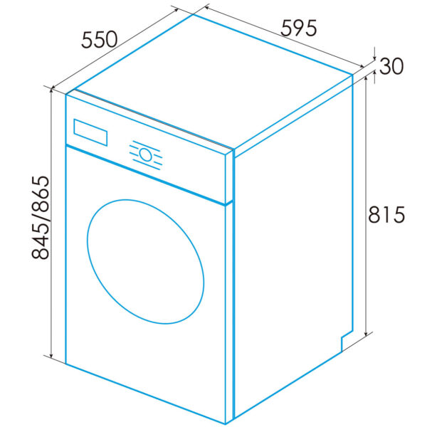 Lavadora Edesa EWF-9400 WH 7 kg 16 programas – Azogue Home