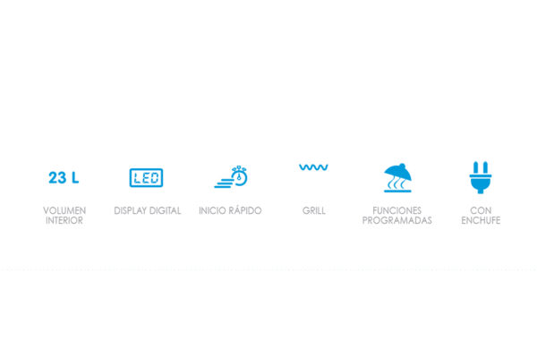 Microondas integrable Edesa EMW-2320-IG X 23 L 8 funciones – Azogue Home"