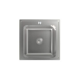 Fregadero Edesa Veleta SE 50 1C R-40 sobre encimera inox – Azogue Home