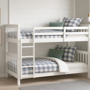 LITERA EN MADERA DE PINO BLANCA BARATA