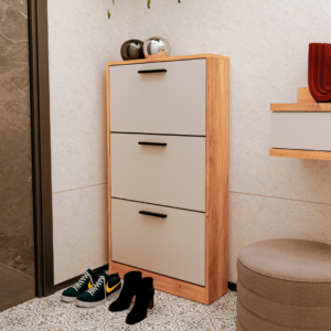 ZAPATERO 3 PUERTAS MOD. ELBA MAUVELLA-BEIG